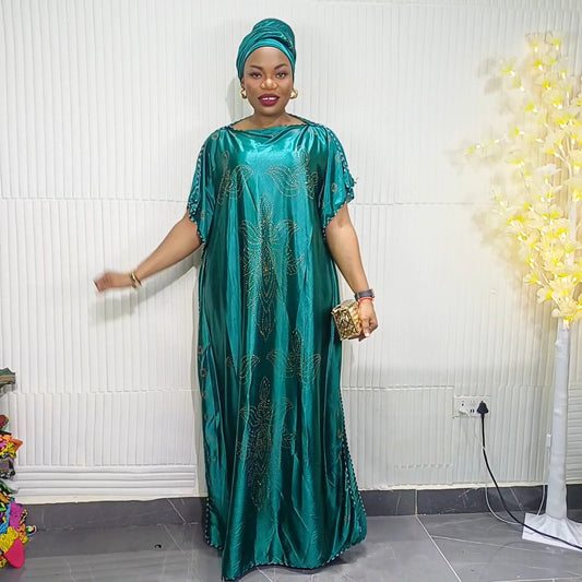 Luxe Silk Crystal  Bubu – Emerald Glow ✨