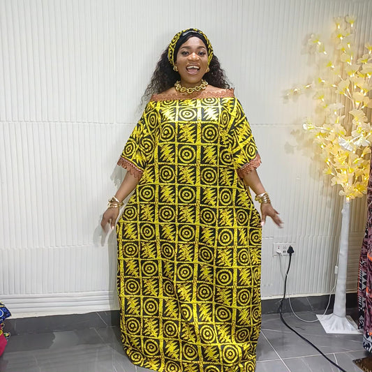 Royal Wave Lace Bubu Dress
