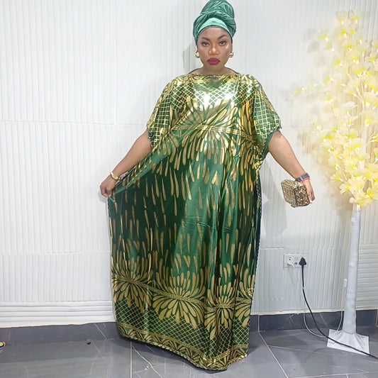 ✨ Luxe Silk Bubu – Emerald Gold Majesty 💚✨