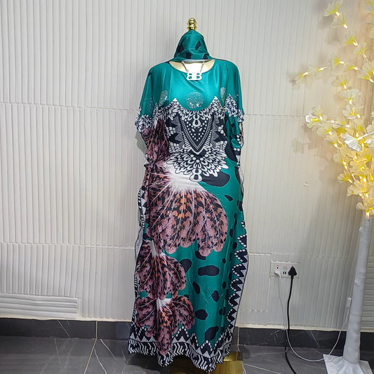 Luxury Print Kaftan .. Available in 3 Colours
