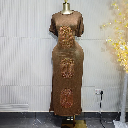 Luxe Rhinestone Maxi Dress