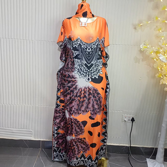 Luxury Print Kaftan .. Available in 3 Colours